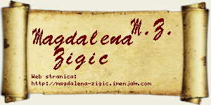 Magdalena Žigić vizit kartica